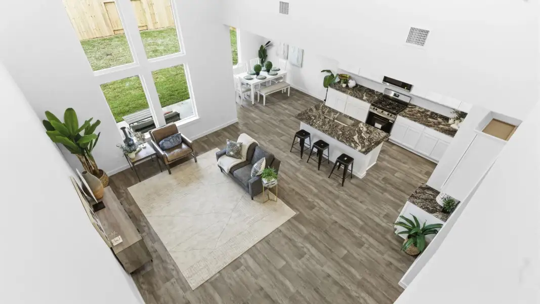 Furnished interior view inside a new home in August Trails, Needville (Image 17). Furnished interior view inside a new home in August Trails, Needville (Image 17).