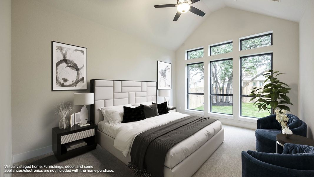 Furnished interior view inside a new home in Parkside on the River West, Georgetown (Image 5).