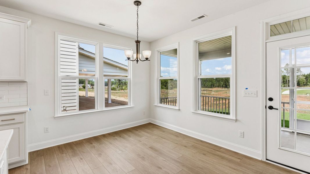 The Stonehaven by DRB Homes in McBride, Indian Trail, NC - Dining Room with Tray Ceilings
