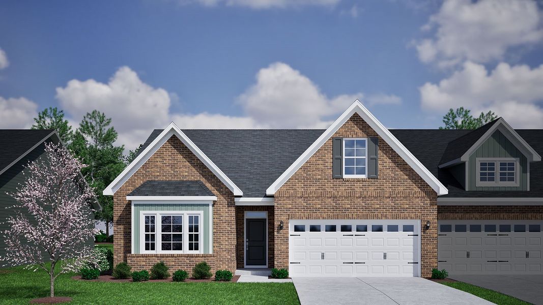 Representative exterior photo of a completed home built from the Jacob - Vanguard Collection by Mungo Homes in Fieldstone, Lexington, NC (Image 17).