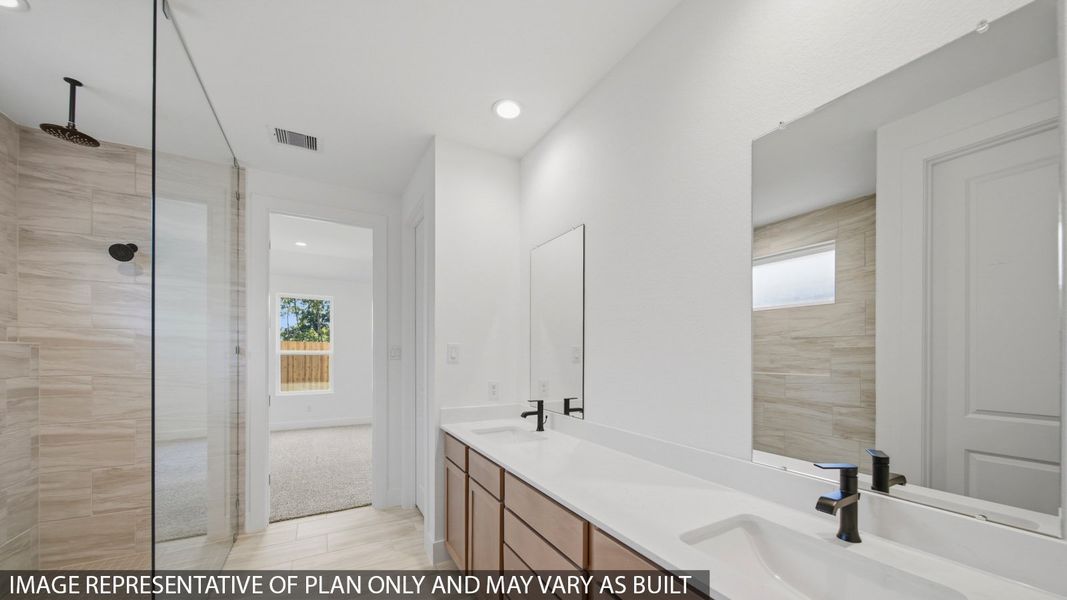 Furnished interior view inside a new home in Hills of Westlake, Conroe (Image 12).