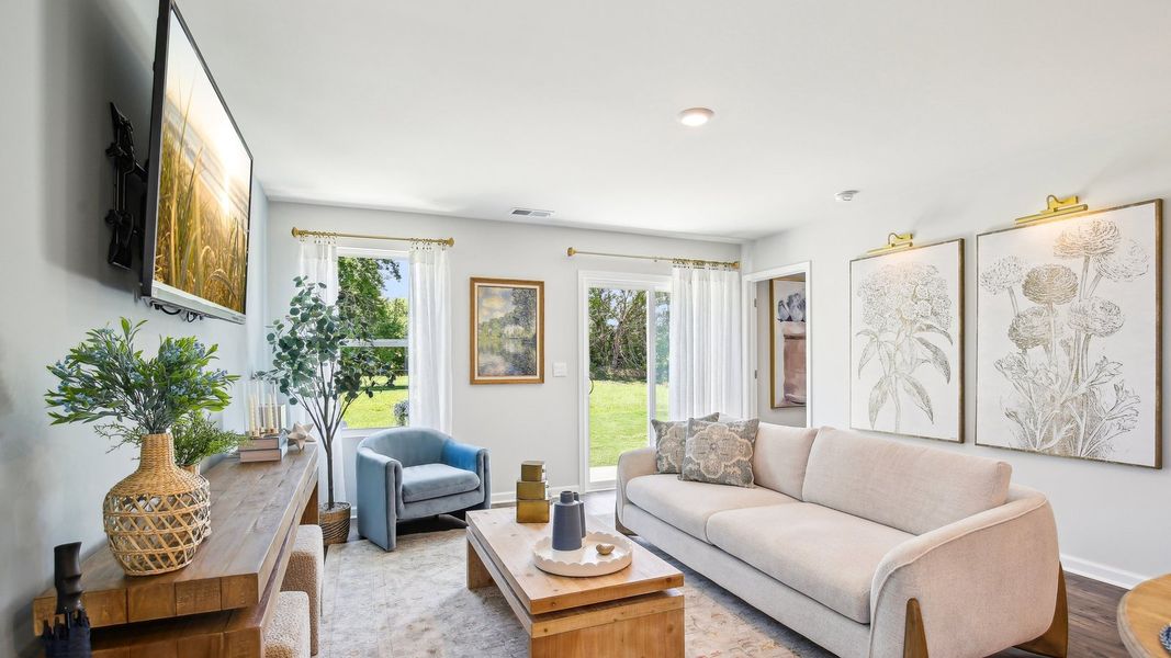 Representative furnished interior of a home built from the DEVON by D.R. Horton in Parkside Point, Portland (Image 5).
