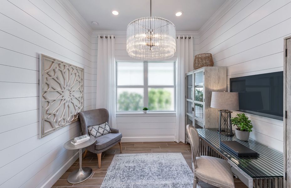 Flex room or optional den with french doors