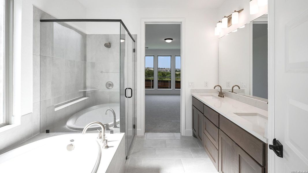 Furnished interior view inside a new home in Homestead, Schertz (Image 14).