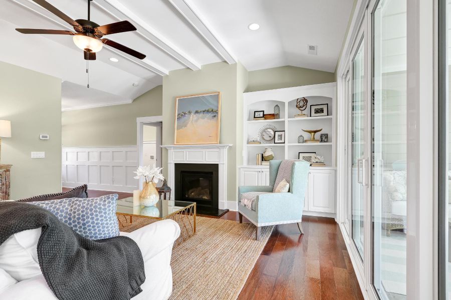 Representative furnished interior of a home built from the Claremont by Bill Clark Homes in The Sanctuary at Sunset Beach, Sunset Beach (Image 39). Representative furnished interior of a home built from the Claremont by Bill Clark Homes in The Sanctuary at Sunset Beach, Sunset Beach (Image 39).