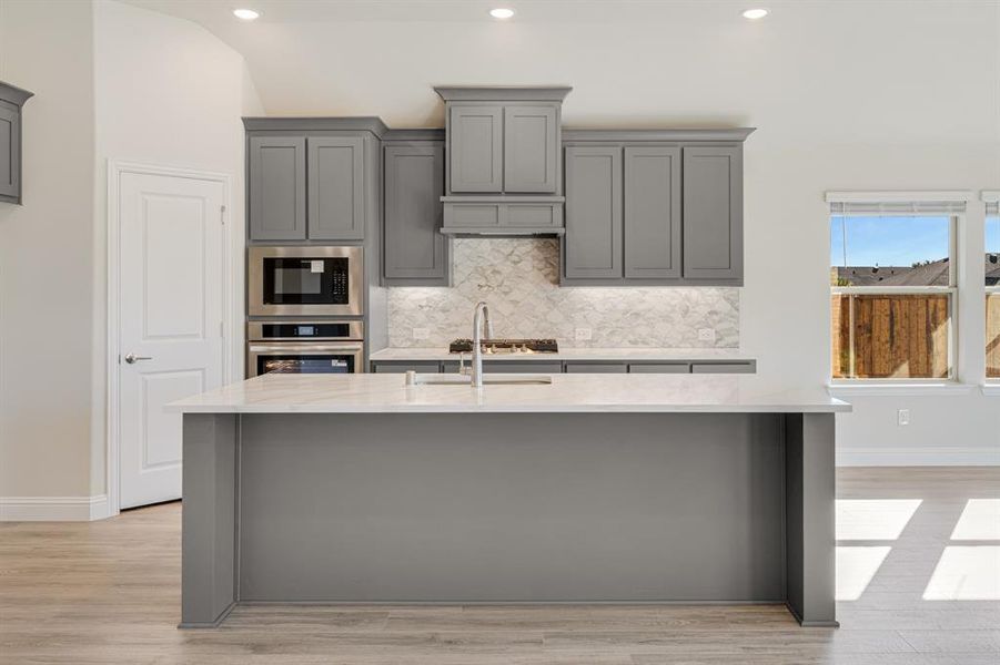 Furnished interior view inside a new home in ArrowBrooke Classic 50, Aubrey (Image 19).