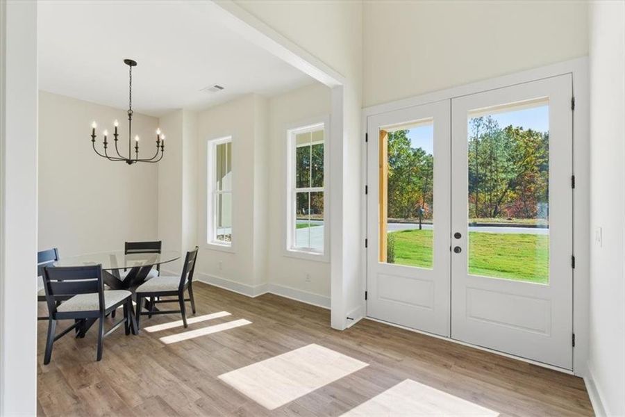Furnished interior view inside a new home in , Cartersville (Image 8).