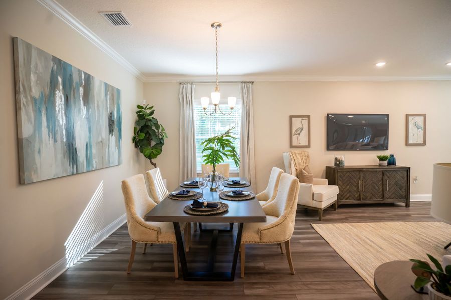 Furnished interior view inside a new home in Malabar Springs, Palm Bay (Image 11). Furnished interior view inside a new home in Malabar Springs, Palm Bay (Image 11).
