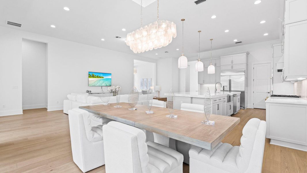 Dining staged