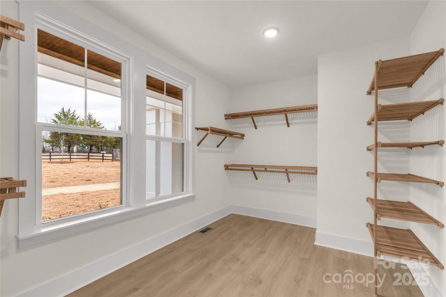 Representative photo of proposed primary closet