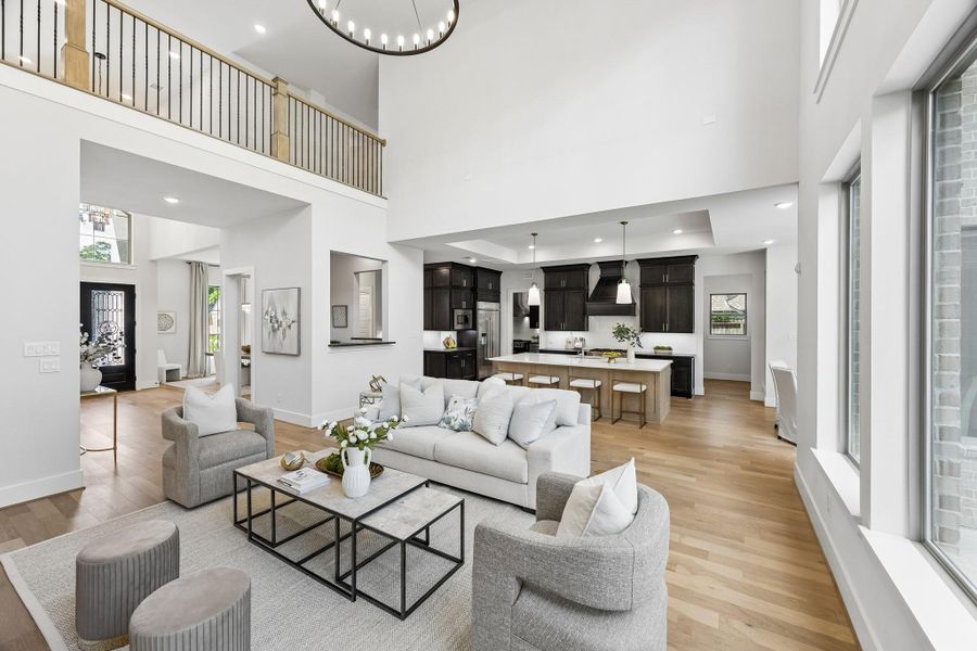 Furnished interior view inside a new home in , Houston (Image 8).