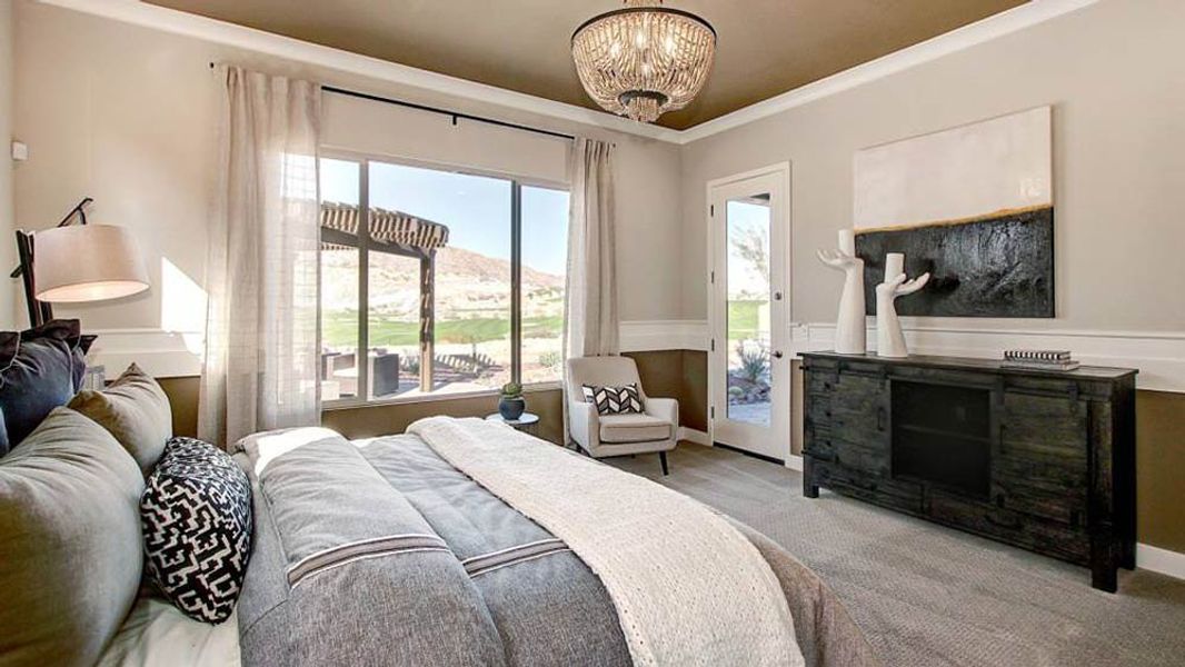 Representative furnished interior of a home built from the Shire by Taylor Morrison in Victory at Verrado Venture II Collection 55+, Buckeye (Image 26).