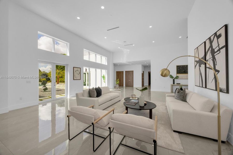 Furnished interior view inside a new home in , Miami (Image 48).