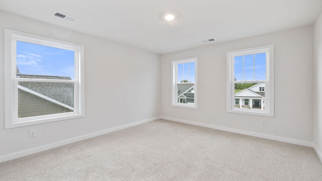 Spacious, unfurnished interior of a new home in Whitehawk Meadows, Travelers Rest (Image 27). Spacious, unfurnished interior of a new home in Whitehawk Meadows, Travelers Rest (Image 27).