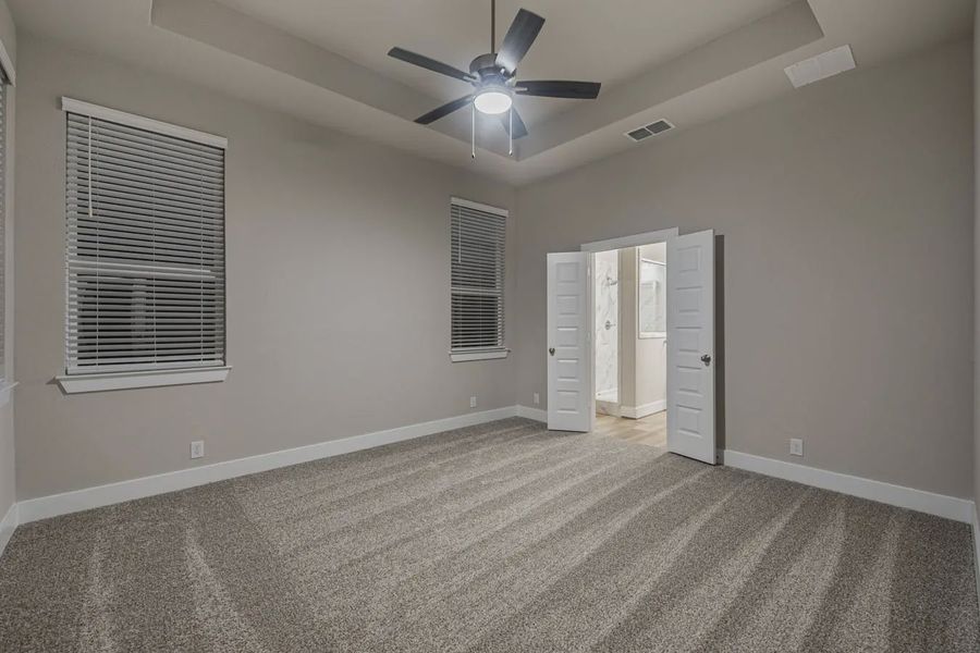 Representative unfurnished interior of a home built from the Jordy by Chesmar Homes in Stillwater Ranch, Buda (Image 22).