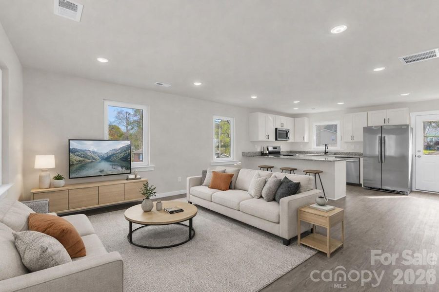 Furnished interior view inside a new home in , Statesville (Image 6).