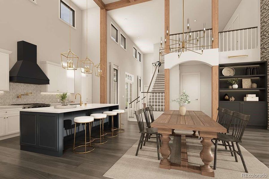 Furnished interior view inside a new home in , Kiowa (Image 10). Furnished interior view inside a new home in , Kiowa (Image 10).