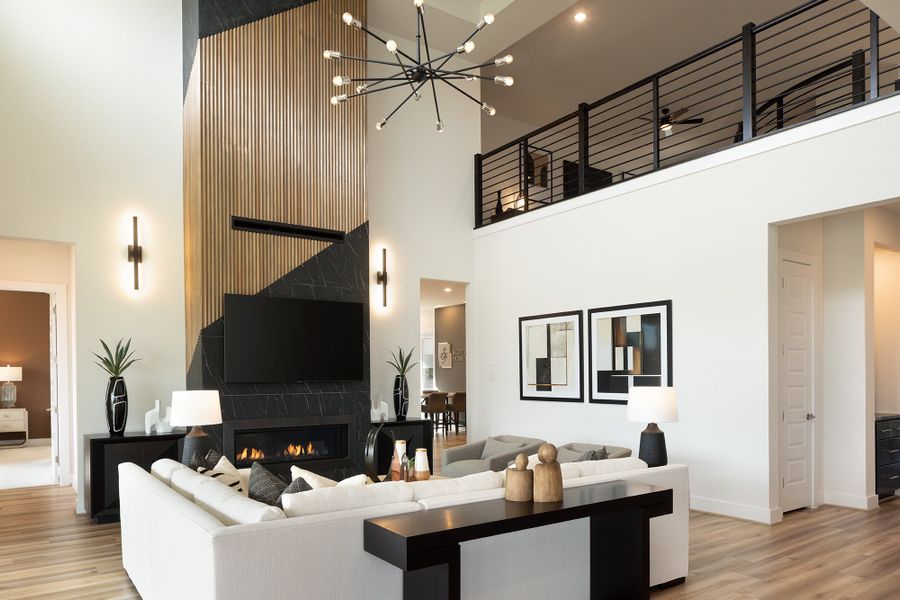 Furnished interior view inside a new home in Santa Rita Ranch, Liberty Hill (Image 5).