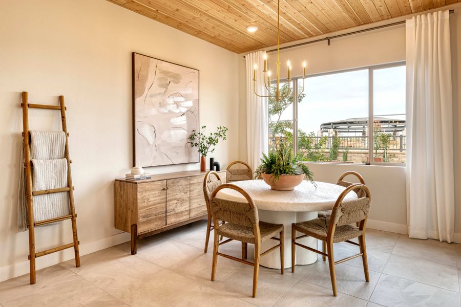 Representative furnished interior of a home built from the Rosemary Plan 40-2 by Tri Pointe Homes in Waterston Central, Gilbert (Image 6).