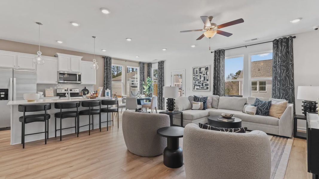 Furnished interior view inside a new home in Bowers Farm Townhomes, McDonough (Image 5).