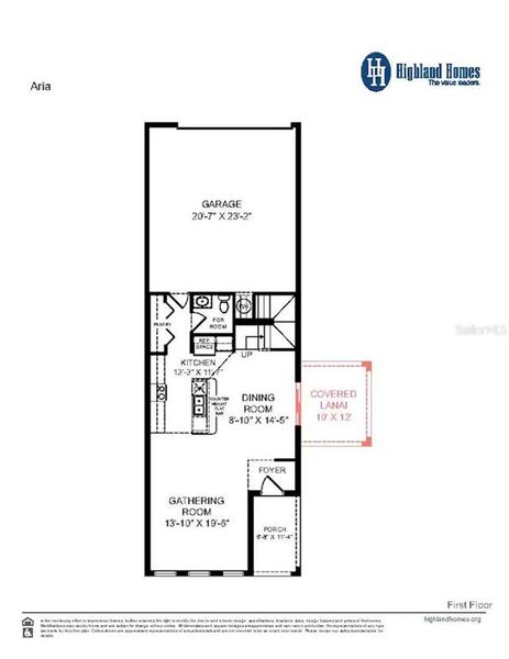 2D floor plan layout of this home in Estates at Hickory Cove - Bungalows, St. Cloud, FL (Image 3). 2D floor plan layout of this home in Estates at Hickory Cove - Bungalows, St. Cloud, FL (Image 3).