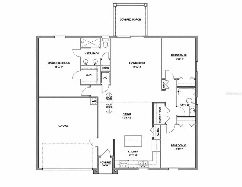 2D floor plan layout of this home in , Palm Coast, FL (Image 5). 2D floor plan layout of this home in , Palm Coast, FL (Image 5).