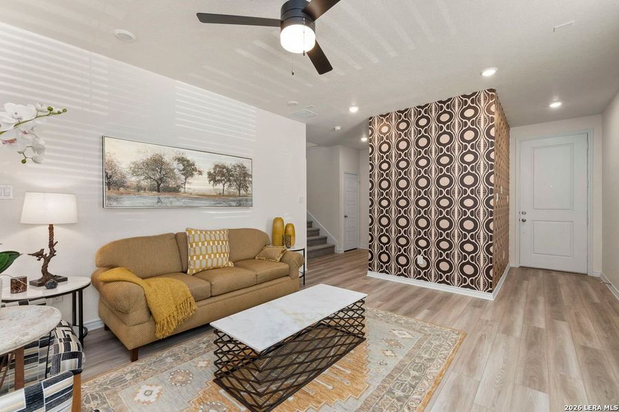 Furnished interior view inside a new home in , San Antonio (Image 32). Furnished interior view inside a new home in , San Antonio (Image 32).