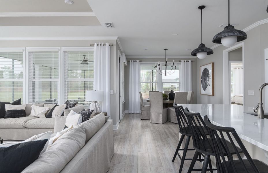 Furnished interior view inside a new home in Sun City Hilton Head, Bluffton (Image 8).