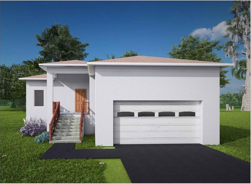 Front exterior of a new home in , Brooksville, FL, highlighting curb appeal (Image 26).