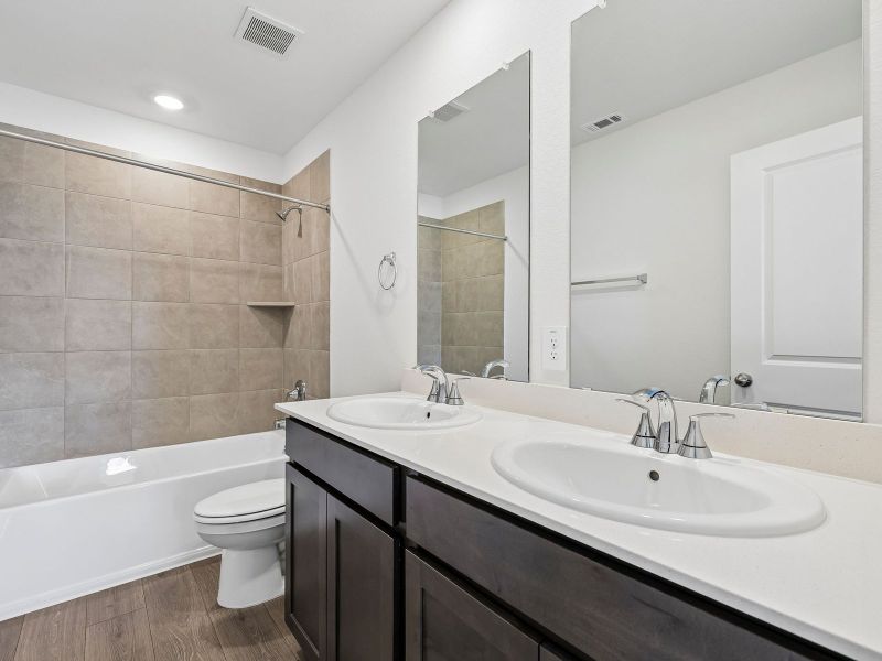 Furnished interior view inside a new home in Waterstone Crossing, Kyle (Image 7).