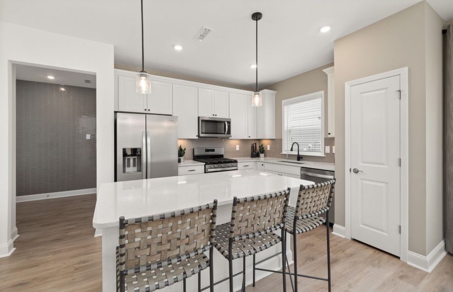 Representative furnished interior of a home built from the Colton by Pulte Homes in Southport Meadows, Southport (Image 7).