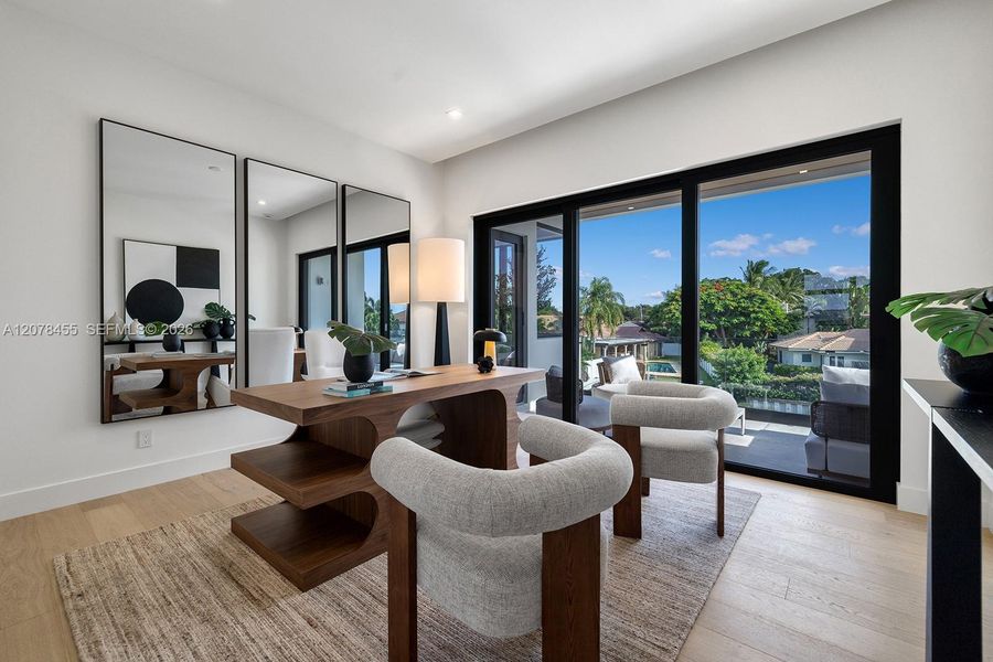 Furnished interior view inside a new home in , Boca Raton (Image 60).