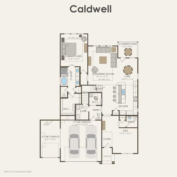 Pulte Homes, Caldwell floor plan Pulte Homes, Caldwell floor plan