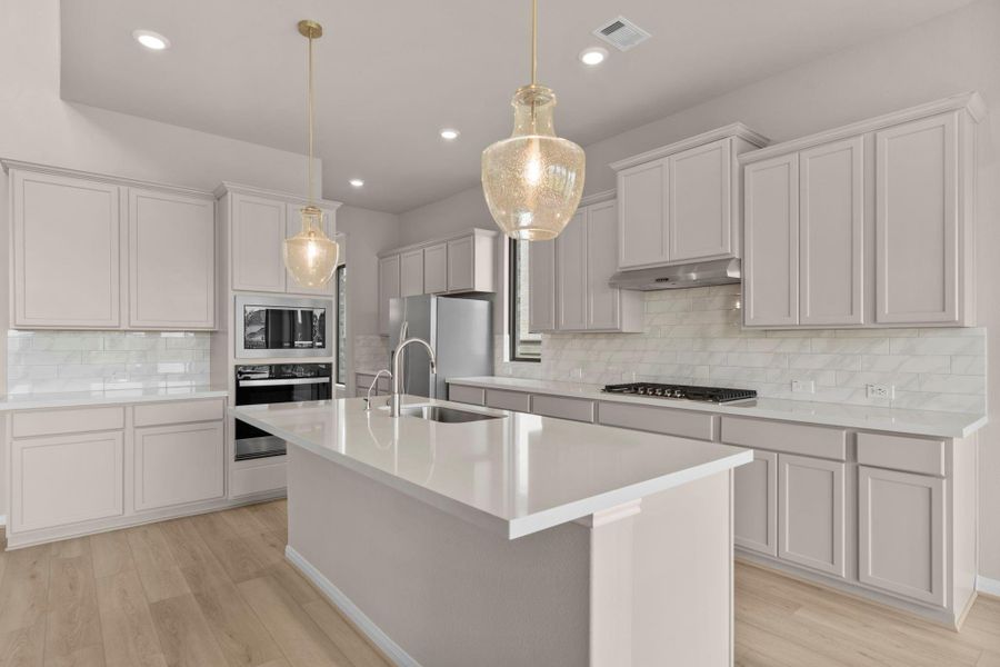 Furnished interior view inside a new home in Pomona, Manvel (Image 7).