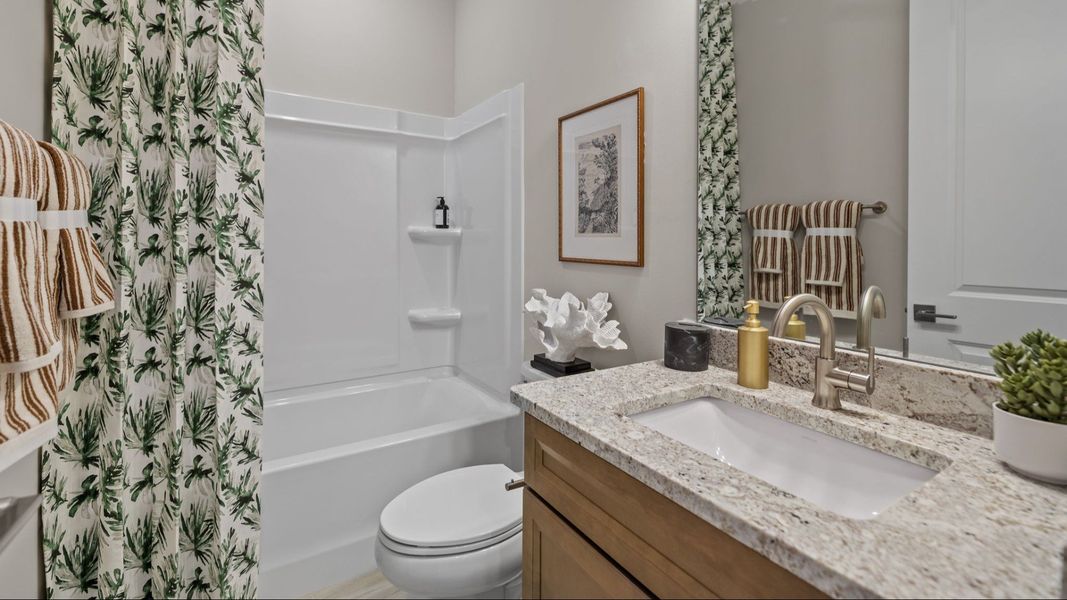 The Inspire Plan by DBR Homes secondary bathroom in Fort Mill, SC