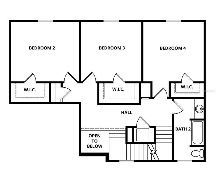 2D floor plan layout of this home in Tula Parc, Astatula, FL (Image 5).