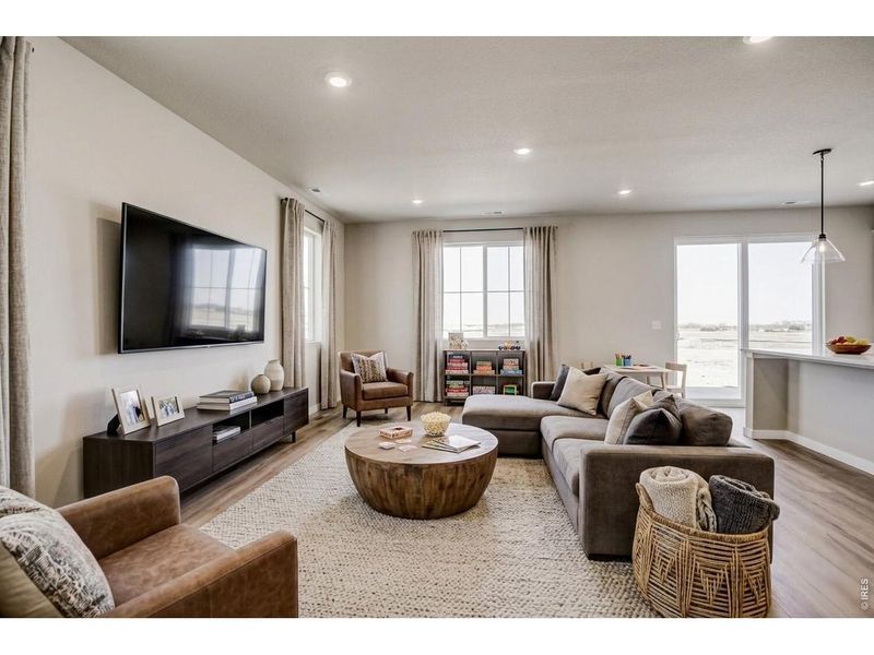 Furnished interior view inside a new home in Farmstead, Berthoud (Image 15). Furnished interior view inside a new home in Farmstead, Berthoud (Image 15).