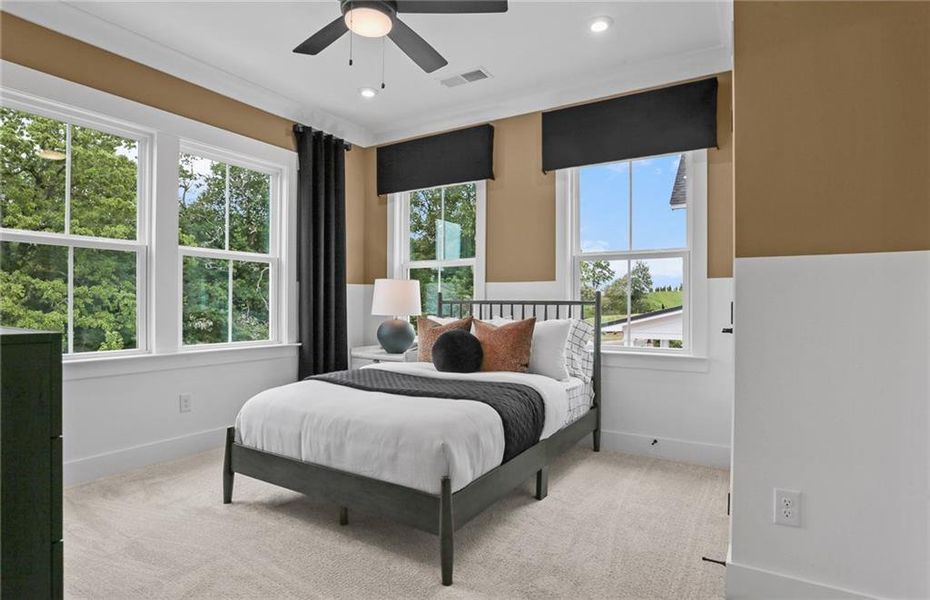 Furnished interior view inside a new home in Sterling Pointe, Cumming (Image 22).