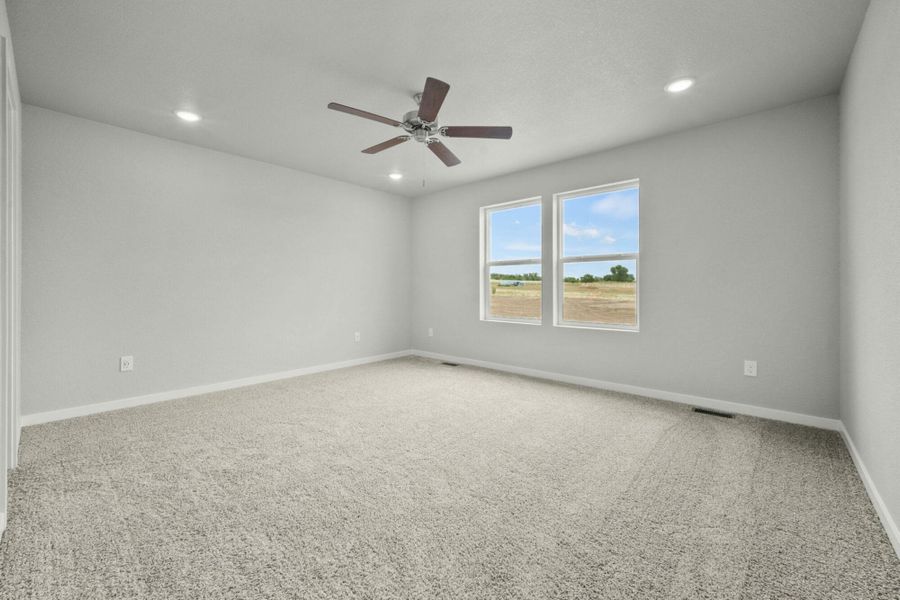 Representative unfurnished interior of a home built from the Balsam by View Homes in Aspen Ranch, Fountain (Image 18).
