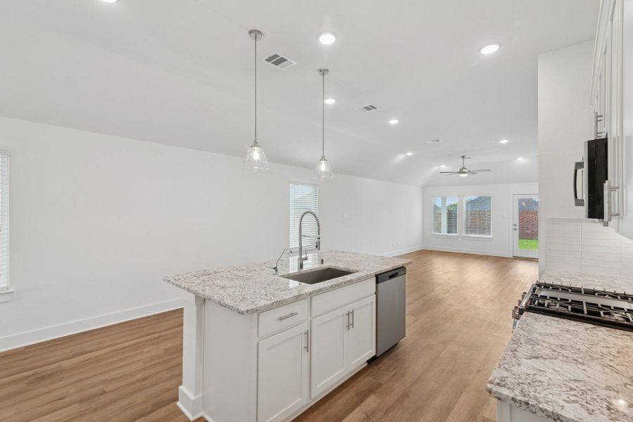 Furnished interior view inside a new home in Lone Star Landing, Montgomery (Image 4). Furnished interior view inside a new home in Lone Star Landing, Montgomery (Image 4).