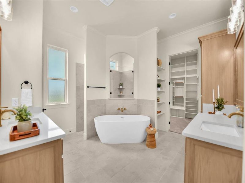 Furnished interior view inside a new home in , Decatur (Image 29).