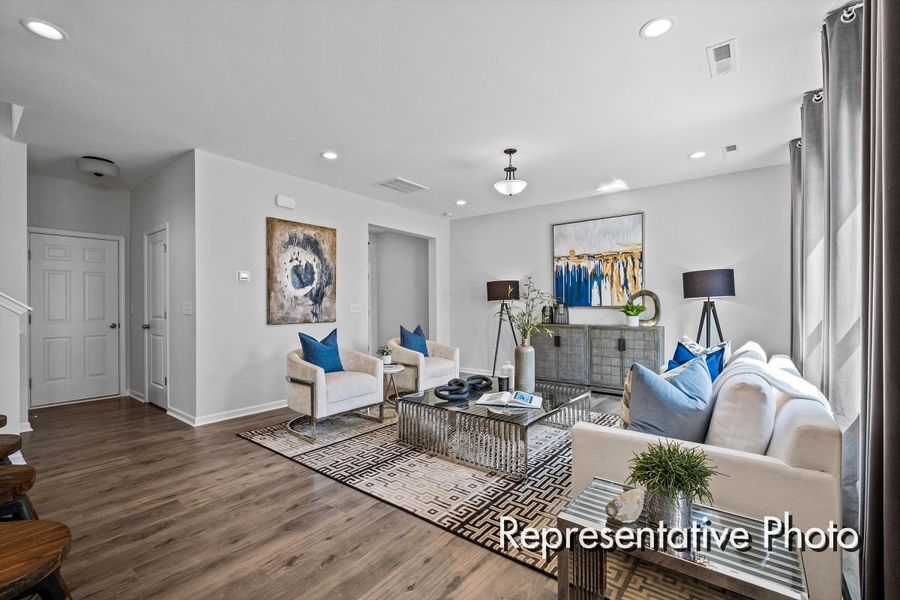 Furnished interior view inside a new home in Morgan Hills, Albemarle (Image 9).