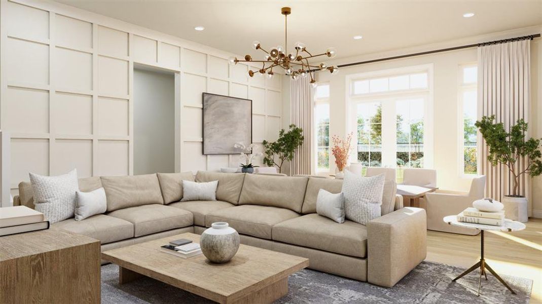 Furnished interior view inside a new home in , Fort Worth (Image 7).