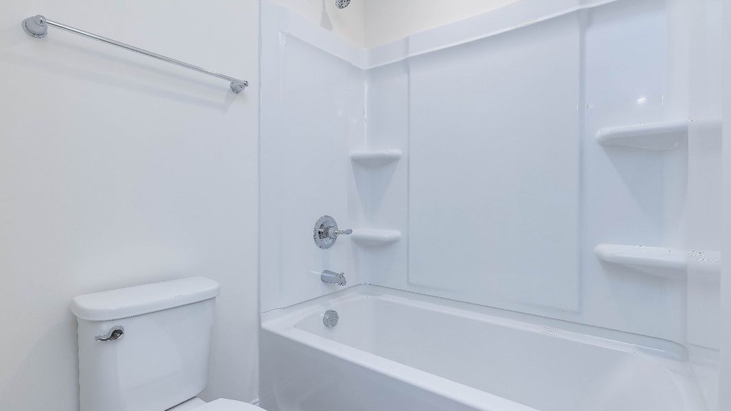 Furnished interior view inside a new home in Battle Bridge, Raleigh (Image 34).