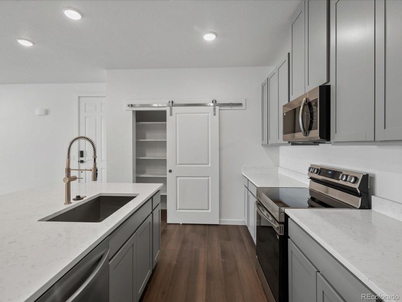 Furnished interior view inside a new home in Gateway Commons, Denver (Image 8).