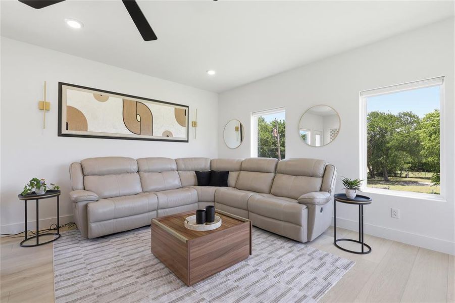 Furnished interior view inside a new home in , Dallas (Image 13).