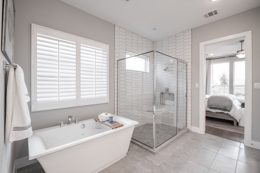Representative furnished interior of a home built from the Barnhart by Tri Pointe Homes in Dunham Pointe, Cypress (Image 29).
