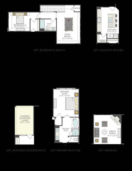 2D floor plan layout for the Fairfield by Tri Pointe Homes in Park Central, Georgetown, TX (Image 5). 2D floor plan layout for the Fairfield by Tri Pointe Homes in Park Central, Georgetown, TX (Image 5).