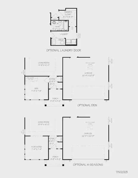 2D floor plan layout for the Palazzo by Epcon Communities in The Courtyards by The Manor, Alpharetta, GA (Image 30).