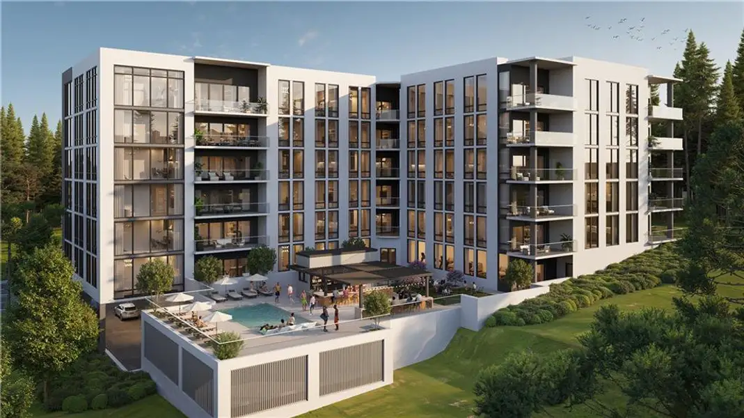 Condo located in Sandy Springs, GA showcasing its design and architecture (Image 3).